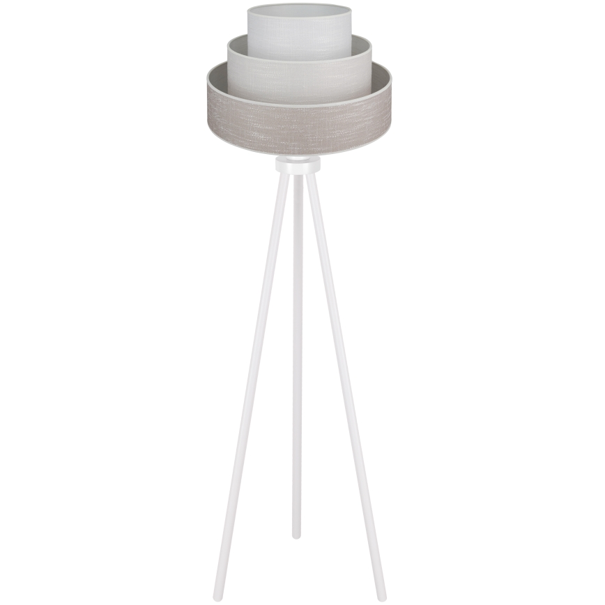 Brilagi - Podna lampa ALASKA LUNETA 1xE27/15W/230V sivo/kremasta