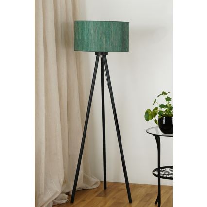 Brilagi - Podna lampa BOSTON ROLLER 1xE27/15W/230V slama zelena/zlatna