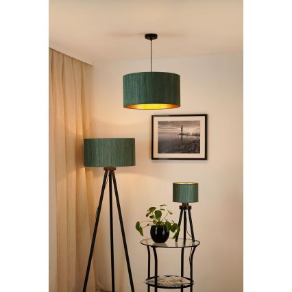 Brilagi - Podna lampa BOSTON ROLLER 1xE27/15W/230V slama zelena/zlatna