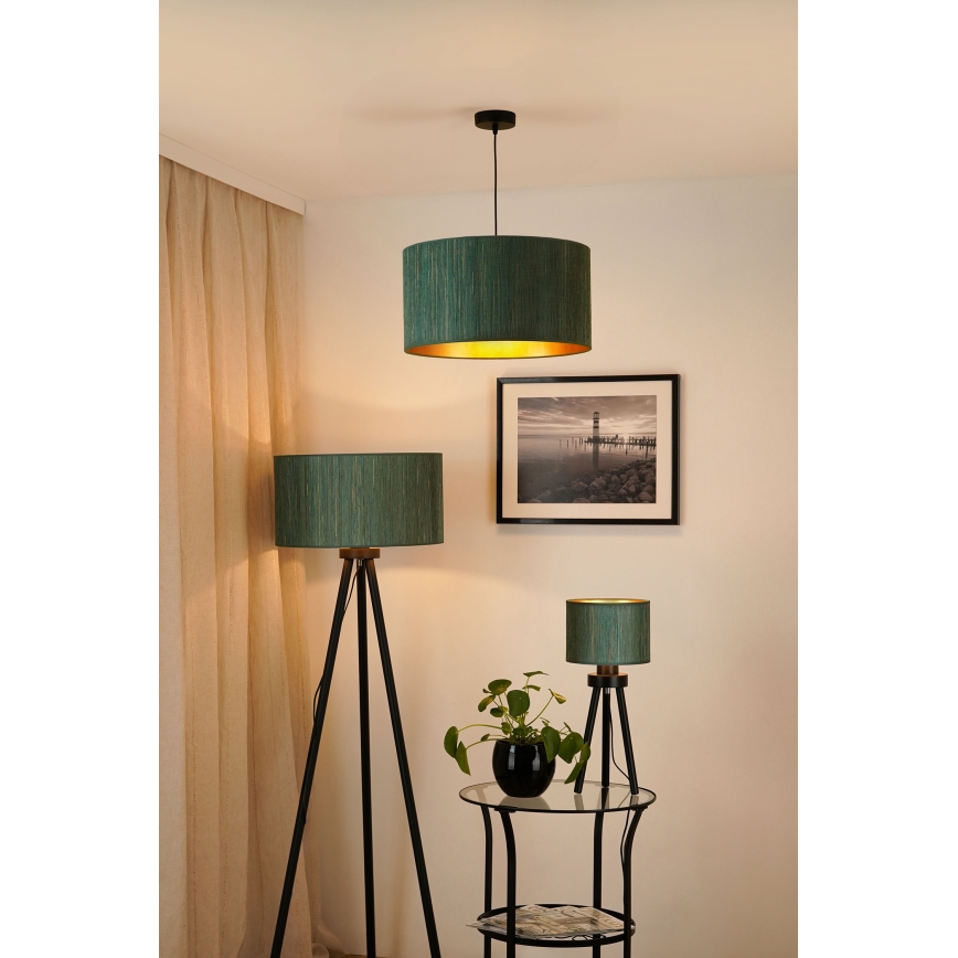 Brilagi - Podna lampa BOSTON ROLLER 1xE27/15W/230V slama zelena/zlatna