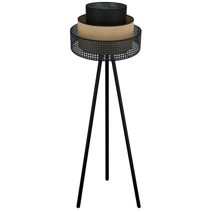Brilagi - Podna lampa DAKOTA LUNETA 1xE27/15W/230V crno/bež