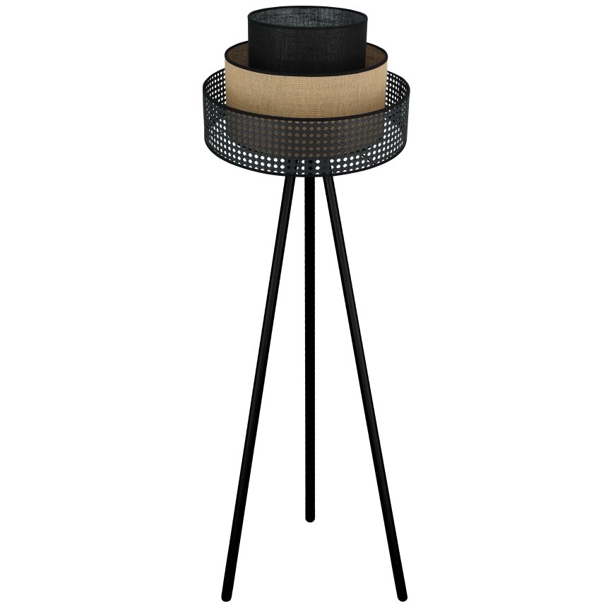 Brilagi - Podna lampa DAKOTA LUNETA 1xE27/15W/230V crno/bež