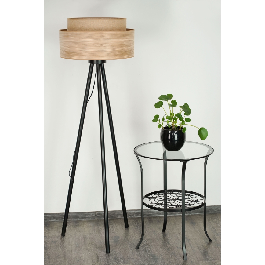 Brilagi - Podna lampa MONTANA BOHO 1xE27/15W/230V braon/crno