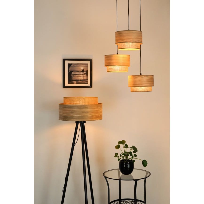 Brilagi - Podna lampa MONTANA BOHO 1xE27/15W/230V braon/crno