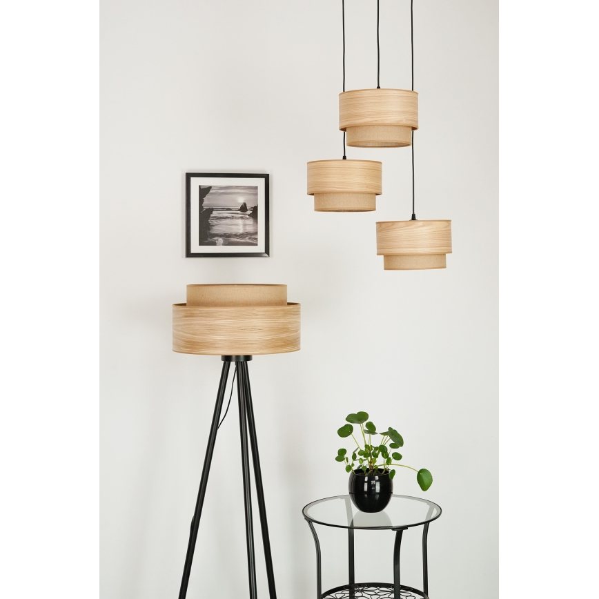 Brilagi - Podna lampa MONTANA BOHO 1xE27/15W/230V braon/crno