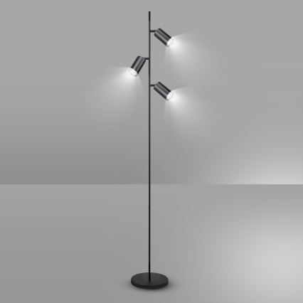 Brilagi - Podna lampa SELE 3xGU10/30W/230V crno