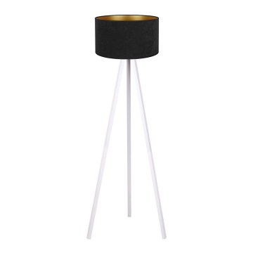 Brilagi - Podna lampa VELVET 1xE27/60W/230V bela/crna