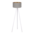 Brilagi - Podna lampa VELVET 1xE27/60W/230V bela/sivo