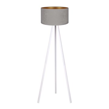 Brilagi - Podna lampa VELVET 1xE27/60W/230V bela/sivo
