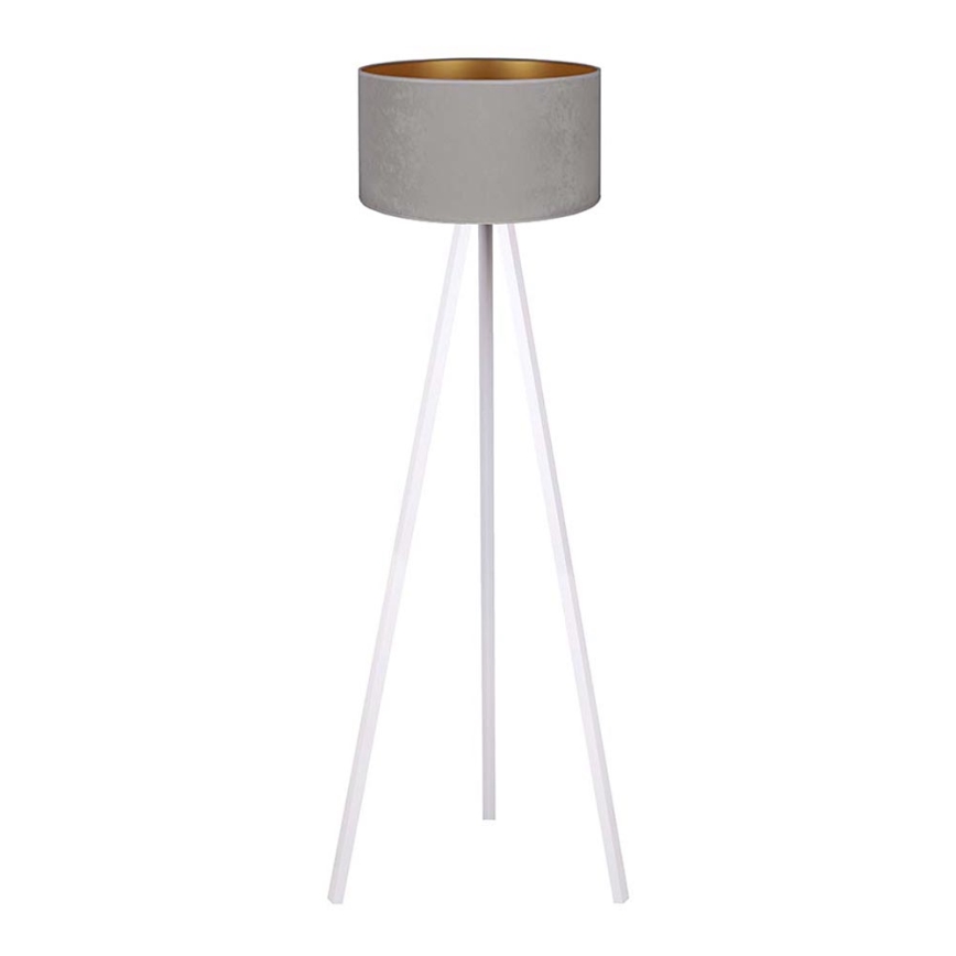 Brilagi - Podna lampa VELVET 1xE27/60W/230V bela/sivo