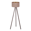 Brilagi - Podna lampa VELVET 1xE27/60W/230V braon/bež