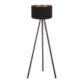 Brilagi - Podna lampa VELVET 1xE27/60W/230V braon/crno