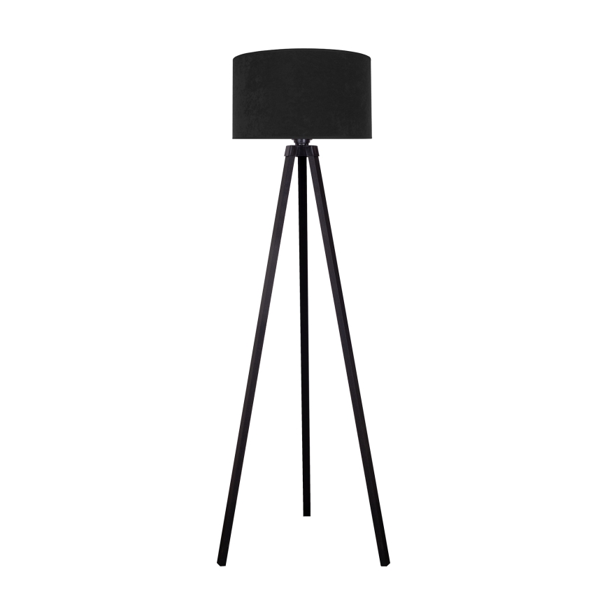 Brilagi - Podna lampa VELVET 1xE27/60W/230V crna/wenge