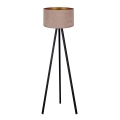 Brilagi - Podna lampa VELVET 1xE27/60W/230V crno/bež