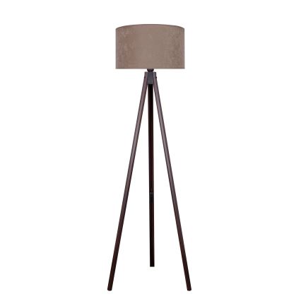 Brilagi - Podna lampa VELVET 1xE27/60W/230V wenge/bež