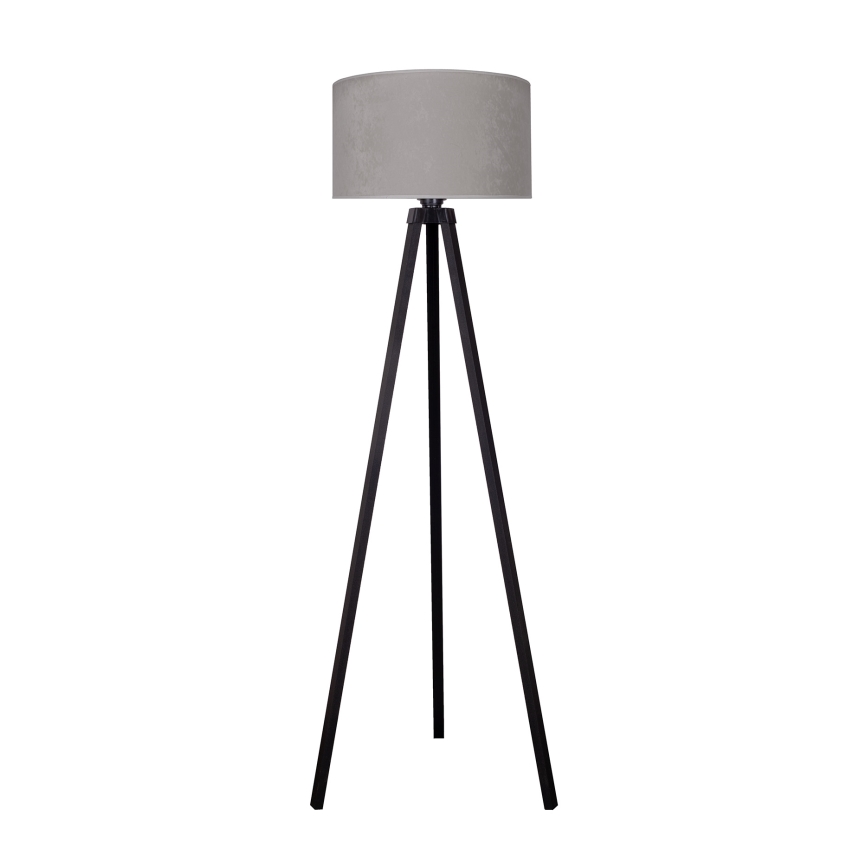 Brilagi - Podna lampa VELVET 1xE27/60W/230V wenge/siva