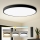 Brilagi - prigušiva LED plafonska svetiljka POOL SMART LED/180W/230V 3000-6000K prečnik 120 cm Wi-Fi Tuya crna + daljinsko upravljanje