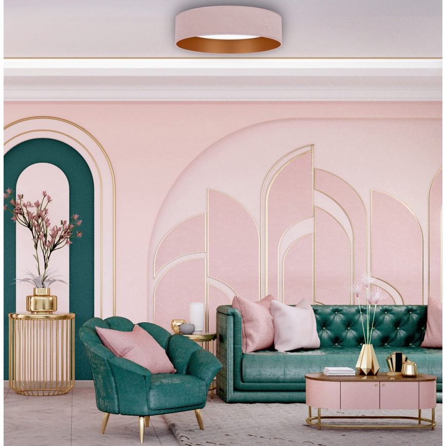 Brilagi - prigušiva LED plafonska svetiljka VELVET SMART LED/36W/230V prečnik 55 cm 2700-6500K Wi-Fi Tuya ružičasta/zlatna + daljinski upravljač