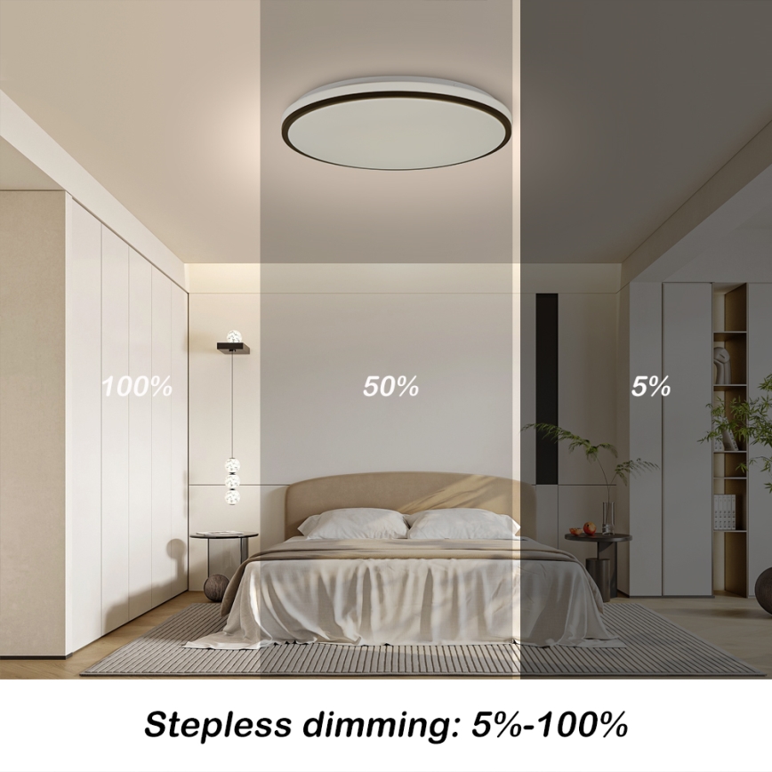 Brilagi - LED prigušiva stropna svetiljka SMART LED/36W/230V 3000-6000K prečnik 45 cm Wi-Fi Tuya + daljinski upravljač