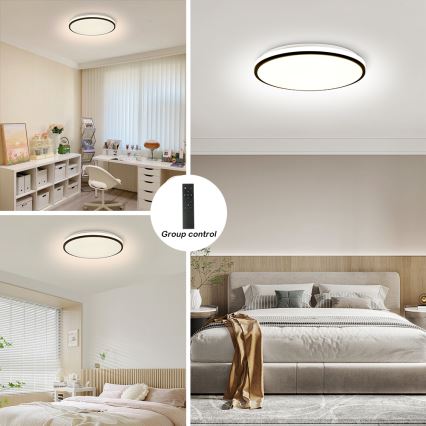 Brilagi - LED prigušiva stropna svetiljka SMART LED/36W/230V 3000-6000K prečnik 45 cm Wi-Fi Tuya + daljinski upravljač