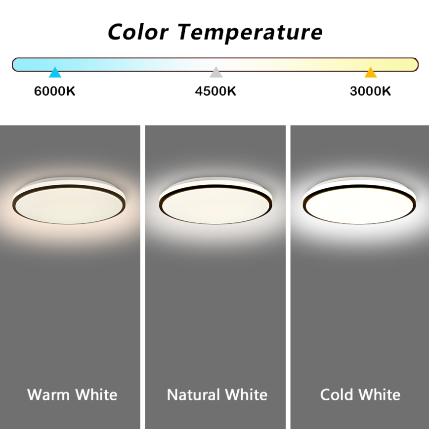 Brilagi - LED prigušiva stropna svetiljka SMART LED/36W/230V 3000-6000K prečnik 45 cm Wi-Fi Tuya + daljinski upravljač