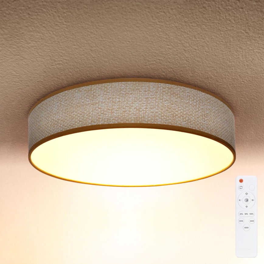 Brilagi - Prigušivo plafonsko LED svetlo CARMEN LED/48W/230V 3000-6500K prečnik 40 cm + daljinski upravljač
