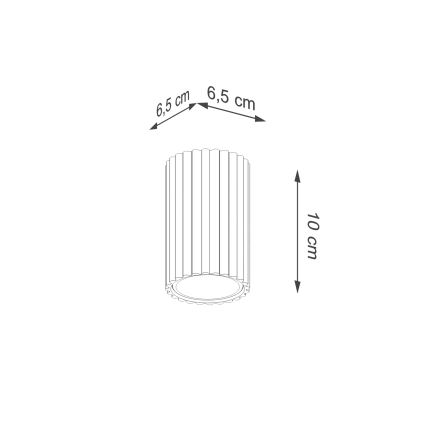 Brilagi - Reflektorska lampa CRESTO 1xGU10/10W/230V 10 cm bela
