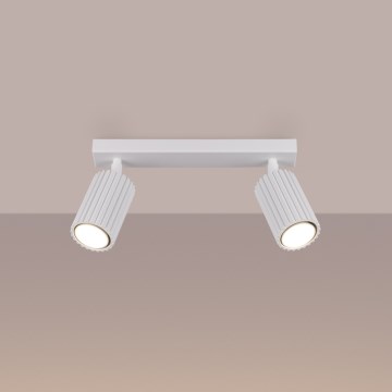 Brilagi - Reflektorska lampa CRESTO 2xGU10/10W/230V bela