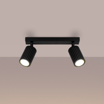 Brilagi - Reflektorska lampa CRESTO 2xGU10/10W/230V crno
