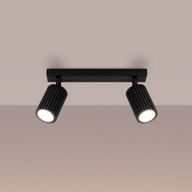 Brilagi - Reflektorska lampa CRESTO 2xGU10/10W/230V crno