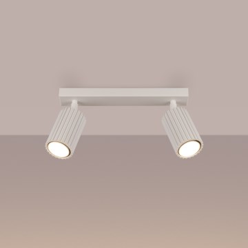 Brilagi - Reflektorska lampa CRESTO 2xGU10/10W/230V kremasta