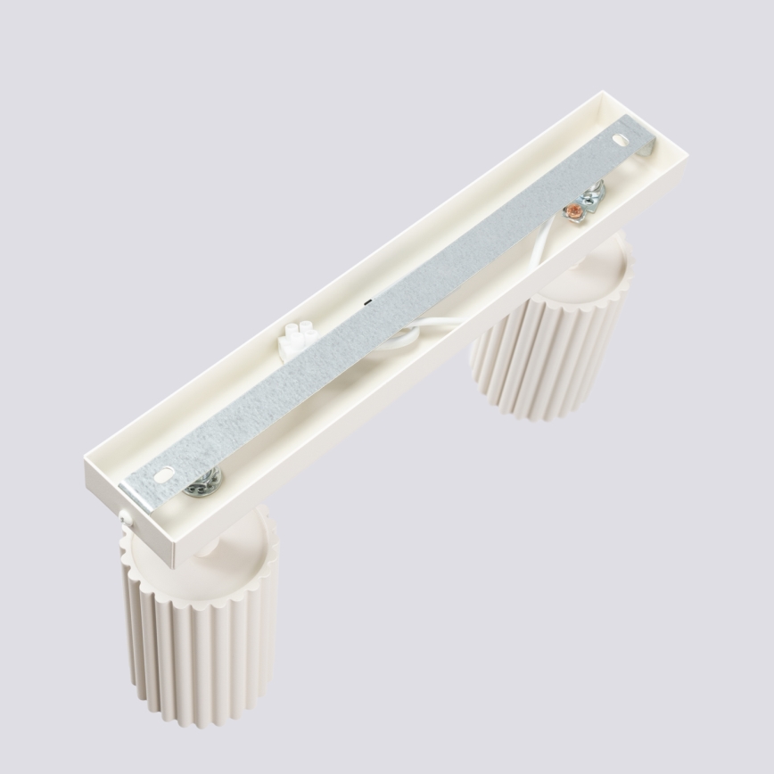 Brilagi - Reflektorska lampa CRESTO 2xGU10/10W/230V kremasta