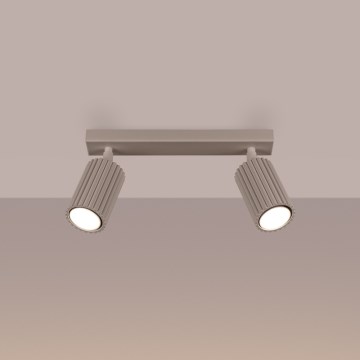 Brilagi - Reflektorska lampa CRESTO 2xGU10/10W/230V taupe