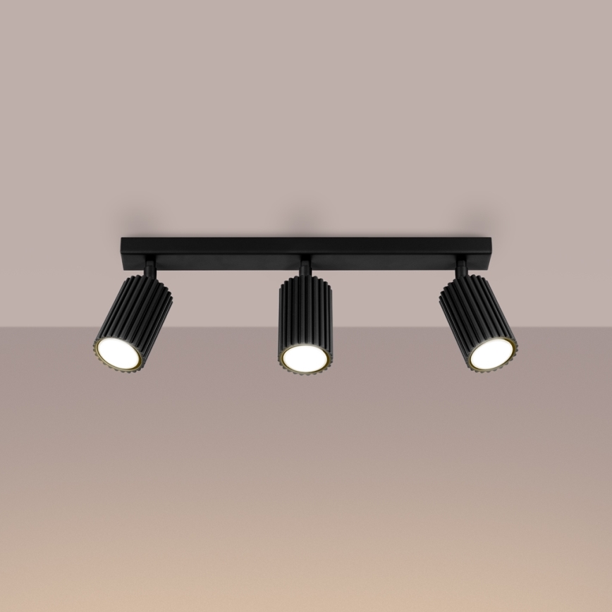 Brilagi - Reflektorska lampa CRESTO 3xGU10/10W/230V crno