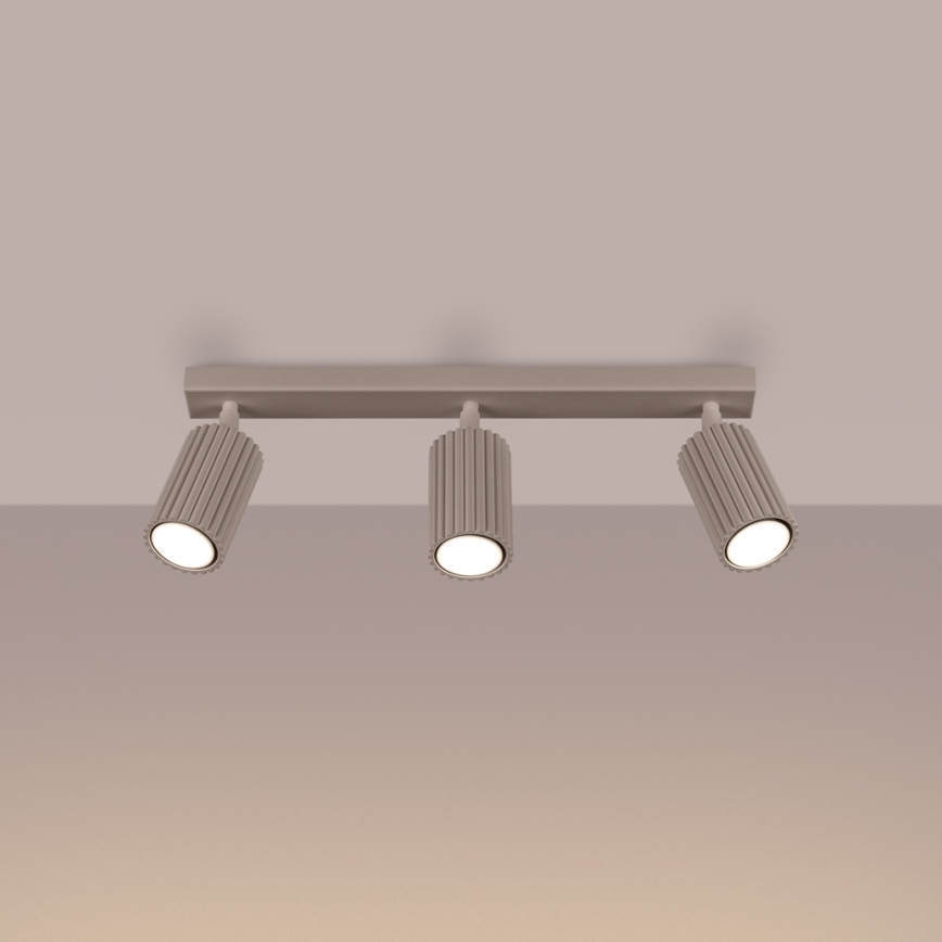 Brilagi - Reflektorska lampa CRESTO 3xGU10/10W/230V taupe