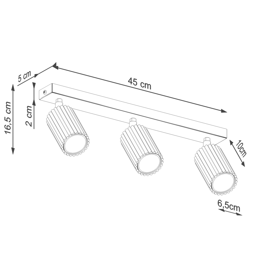Brilagi - Reflektorska lampa CRESTO 3xGU10/10W/230V zlatna