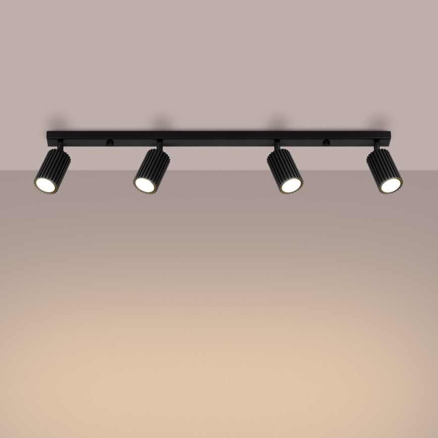 Brilagi - Reflektorska lampa CRESTO 4xGU10/10W/230V crno