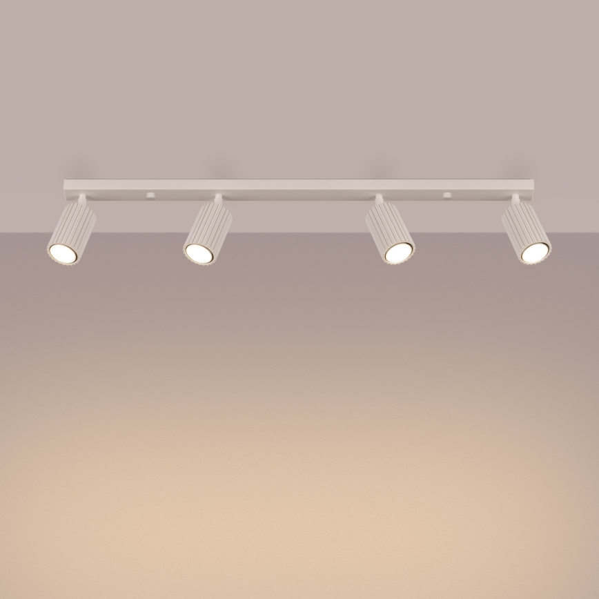 Brilagi - Reflektorska lampa CRESTO 4xGU10/10W/230V kremasta