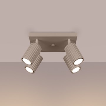 Brilagi - Reflektorska lampa CRESTO 4xGU10/10W/230V taupe