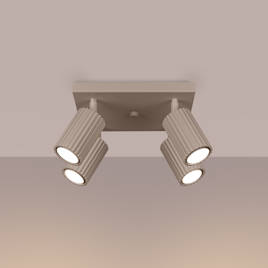 Brilagi - Reflektorska lampa CRESTO 4xGU10/10W/230V taupe