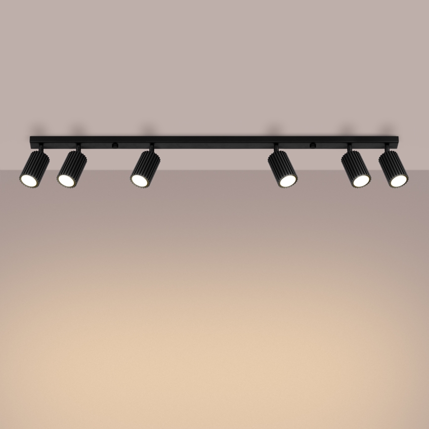 Brilagi - Reflektorska lampa CRESTO 6xGU10/10W/230V crno