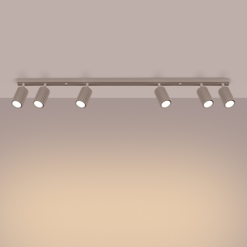 Brilagi - Reflektorska lampa CRESTO 6xGU10/10W/230V taupe