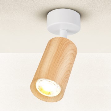Brilagi - Reflektorska lampa SELE 1xGU10/30W/230V bela/dekor hrasta