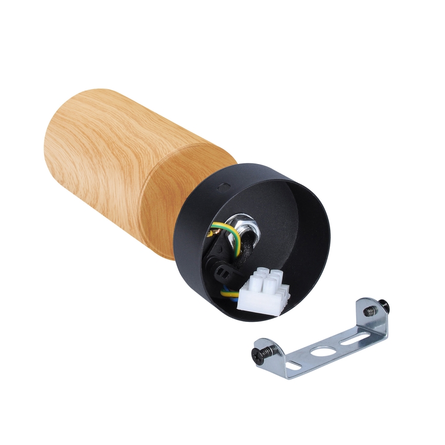 Brilagi - Reflektorska lampa SELE 1xGU10/30W/230V crno/dekor hrasta