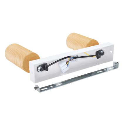 Brilagi - Reflektorska lampa SELE 2xGU10/30W/230V bela/dekor hrasta