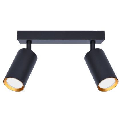 Brilagi - Reflektorska lampa SELE 2xGU10/30W/230V crno/zlatna