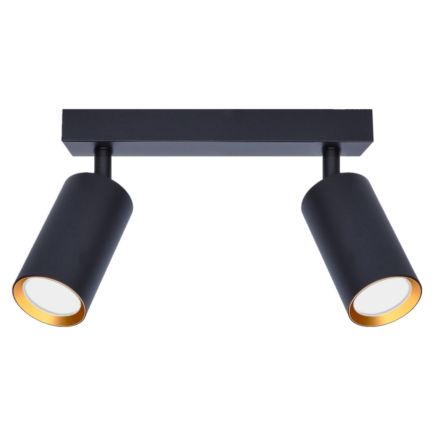 Brilagi - Reflektorska lampa SELE 2xGU10/30W/230V crno/zlatna