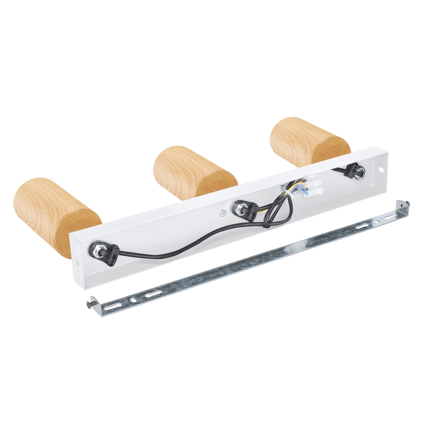 Brilagi - Reflektorska lampa SELE 3xGU10/30W/230V bela/dekor hrasta