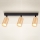 Brilagi - Reflektorska lampa SELE 3xGU10/30W/230V crno/dekor hrasta