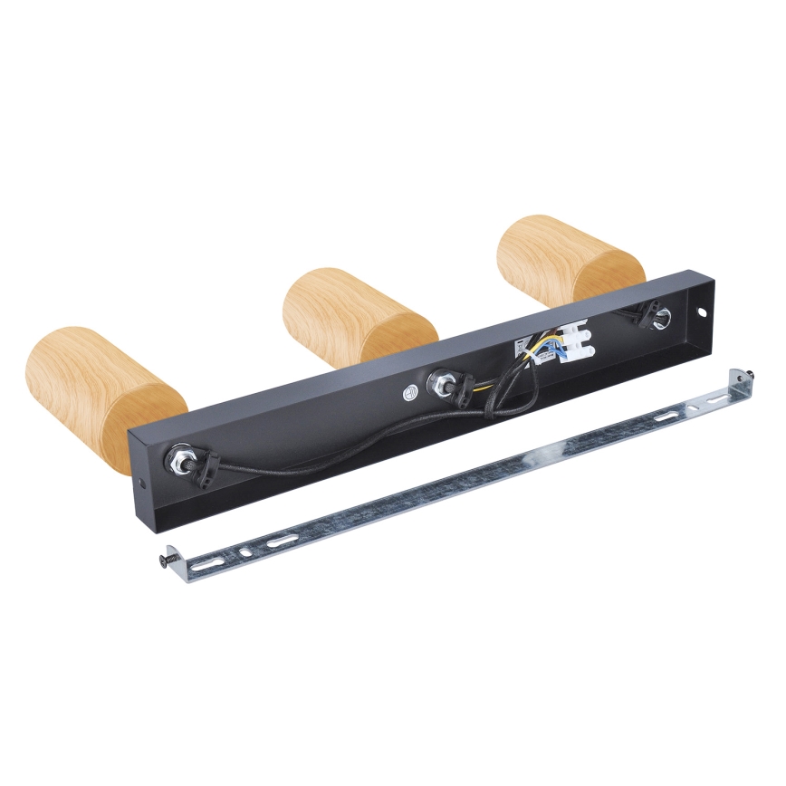 Brilagi - Reflektorska lampa SELE 3xGU10/30W/230V crno/dekor hrasta